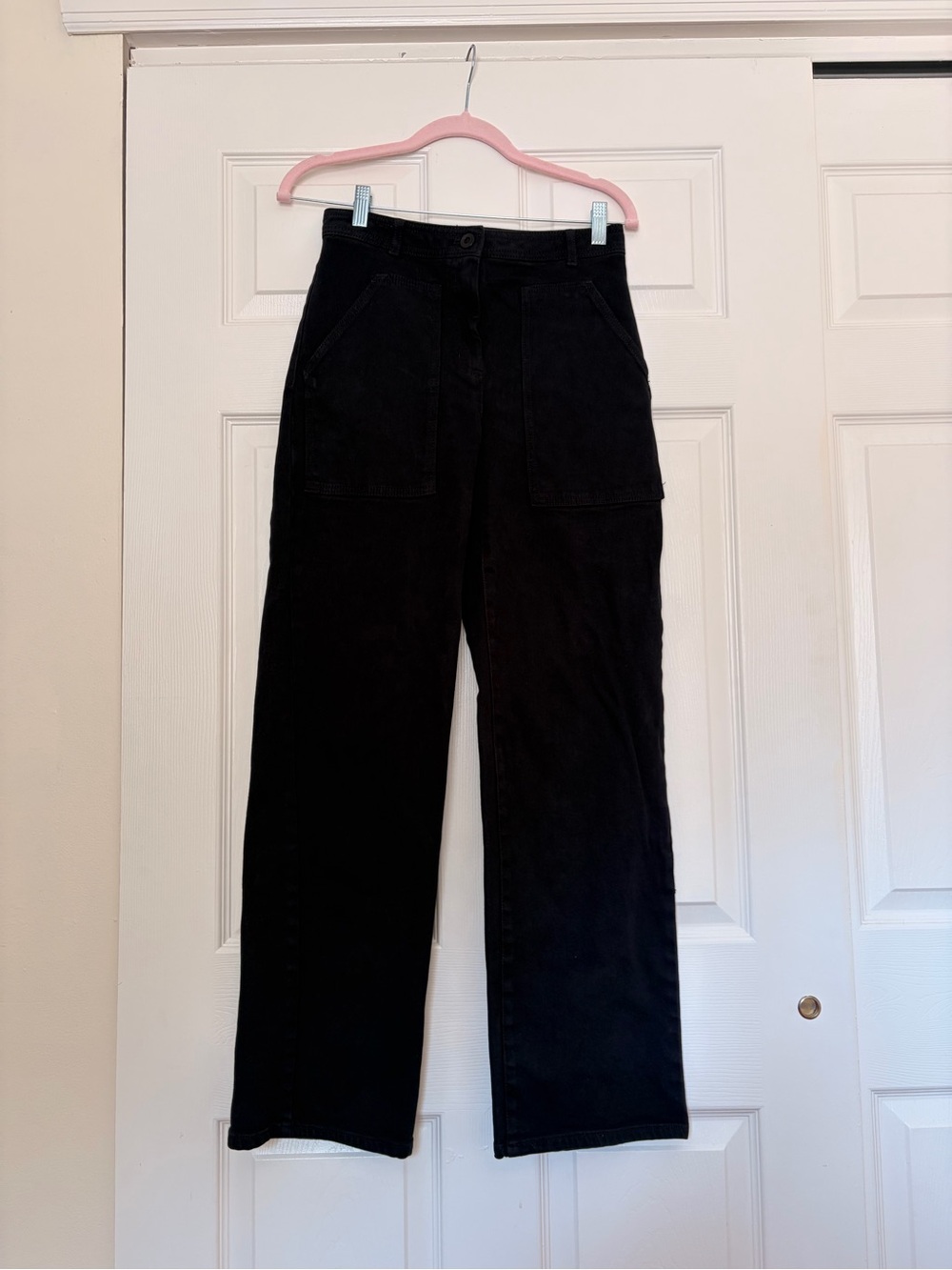 Aritzia Wilfred Free Black Utility High Waisted Wide Leg Pant - Picture 4 of 9